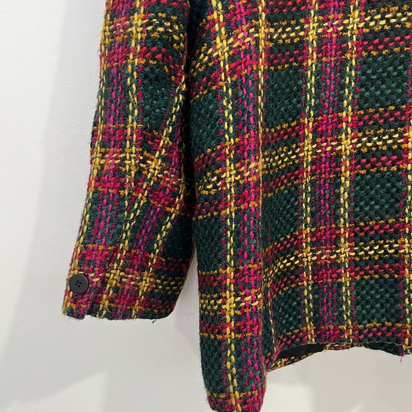 Vintage Talbots Plus Tweed Colorful plaid Blazer 20 - Picture 10 of 13